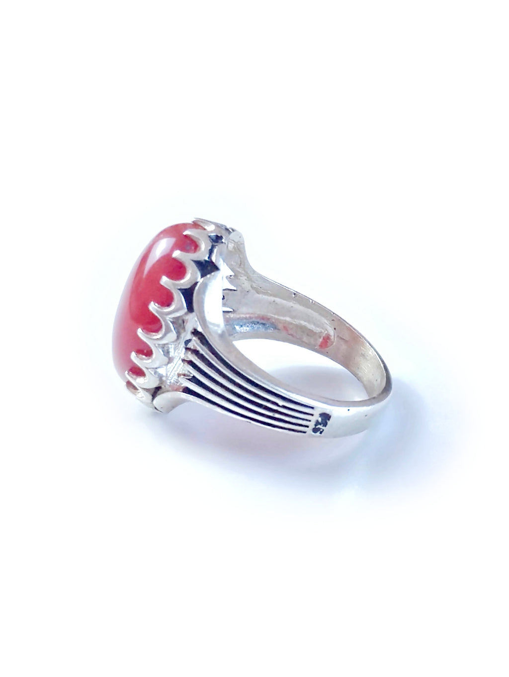 Yemeni Agate Silver Ring