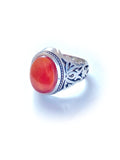 Yemeni Agate Stone Silver Ring