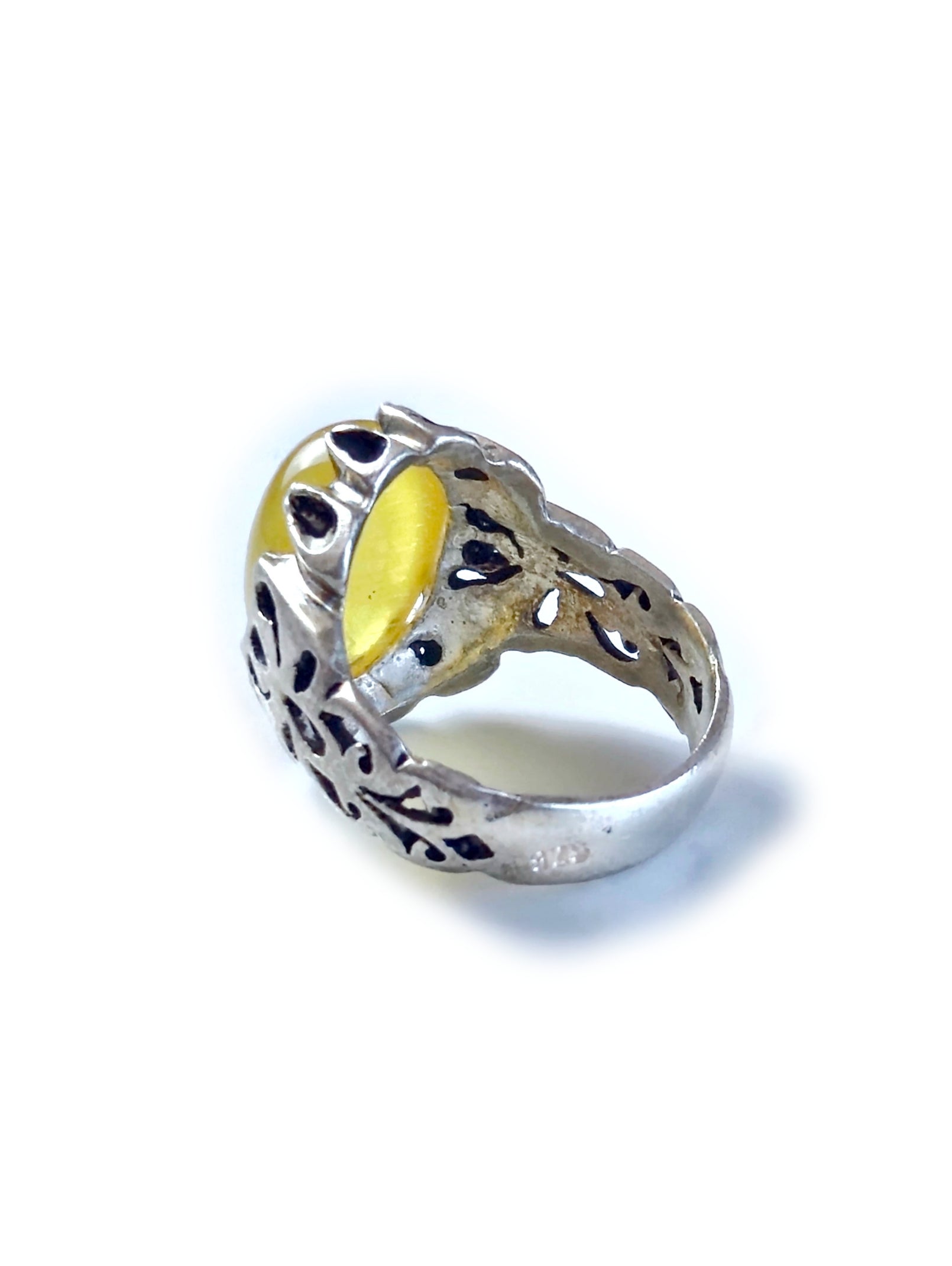 Sharaf Shams Stone Silver Ring
